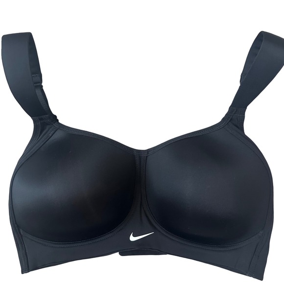 Nike High Impact Sports Bra Black 34DD Padded‎ Adjustable Workout Gym - Picture 1 of 5